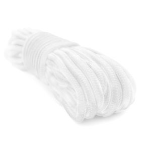 9mm x 50' Nylon Braided Rope (White)