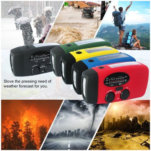 Storm Safe Emergency AM/FM/NOAA Weather Band Radio With Solar Flash Light And Built-in Phone Charger Storm Safe Emergency AM/FM/NOAA Weather Band Radio With Solar Flash Light And Built-in Phone Charger