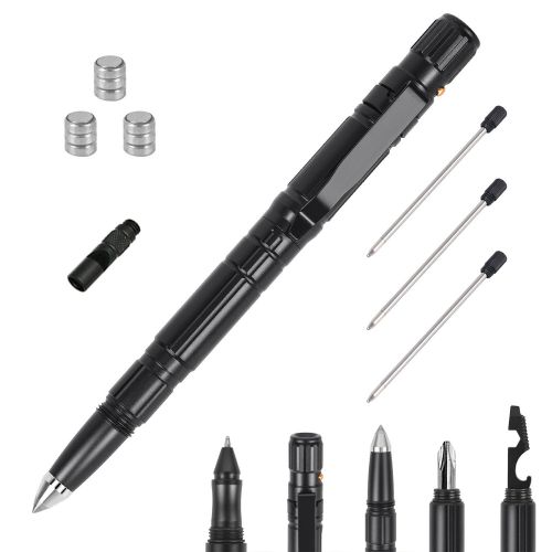 11 In 1 Tactical Pen Gear Set Multi-tool Survival Pen Set Cool Gadget Gift for Men EDC Glass Breaker LED Flashlight Ballpoint Pen Whistle Ink Refills 11 In 1 Tactical Pen Gear Set Multi-tool Survival Pen Set Cool Gadget Gift for Men EDC Glass Breaker LED Flashlight Ballpoint Pen Whistle Ink Refills