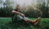 LASTING PINNIP Unisex Lightweight Leather Work Boots - Comfortable Working Boots Soft Moc Toe Slip Resistant Handcrafted Goodyear Welt Construction